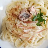 鯖とみょうがの冷やしうどん